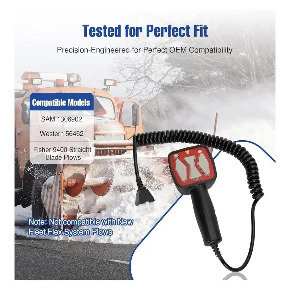 6 pin Handheld Snow Plow Controller for Buyers 1306902 Western 56462 Fisher 9400